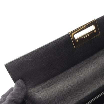ガンチーニ ハンドバッグ レザー ブラック サルヴァトーレフェラガモ バッグ Salvatore Ferragamo