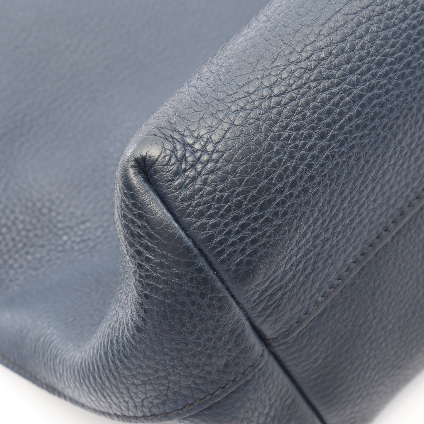 VITELLO PHENIX 2WAY ハンドバッグ トートバッグ レザー ネイビー プラダ バッグ PRADA