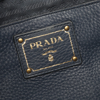 VITELLO PHENIX 2WAY ハンドバッグ トートバッグ レザー ネイビー プラダ バッグ PRADA