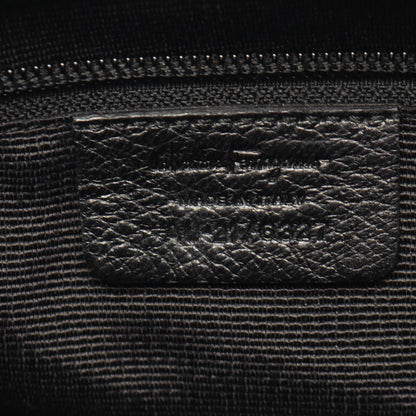 ガンチーニ ハンドバッグ トートバッグ キャンバス レザー ブラック サルヴァトーレフェラガモ バッグ Salvatore Ferragamo