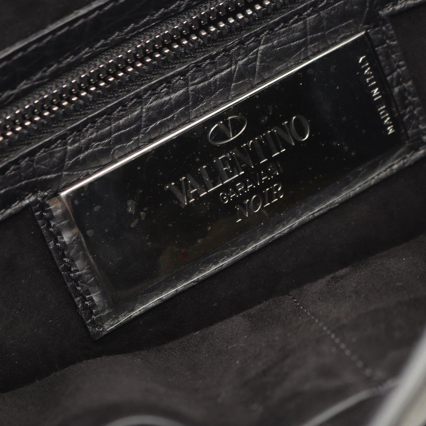 ロックスタッズ クラッチバッグ セカンドバッグ レザー ブラック ヴァレンティノ バッグ VALENTINO