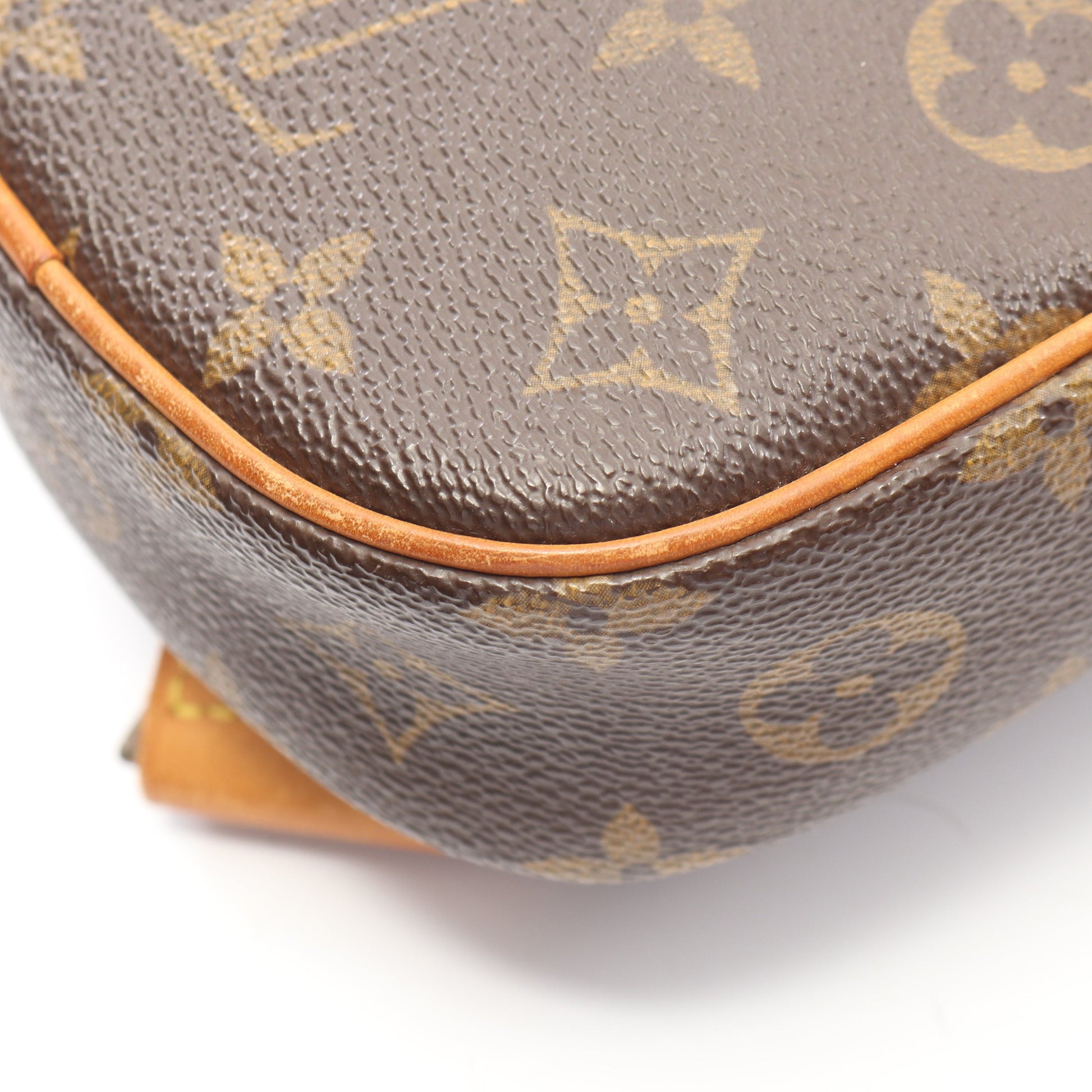 ポシェットガンジュ モノグラム ボディバッグ PVC レザー ブラウン ルイヴィトン バッグ LOUIS VUITTON