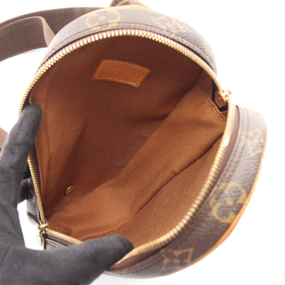 ポシェットガンジュ モノグラム ボディバッグ PVC レザー ブラウン ルイヴィトン バッグ LOUIS VUITTON