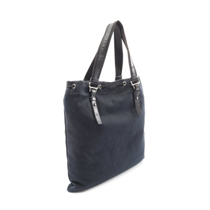 カハラ ハンドバッグ トートバッグ キャンバス レザー ベロア ブラック イヴサンローランリヴゴーシュ バッグ Yves Saint Laurent rive gauche