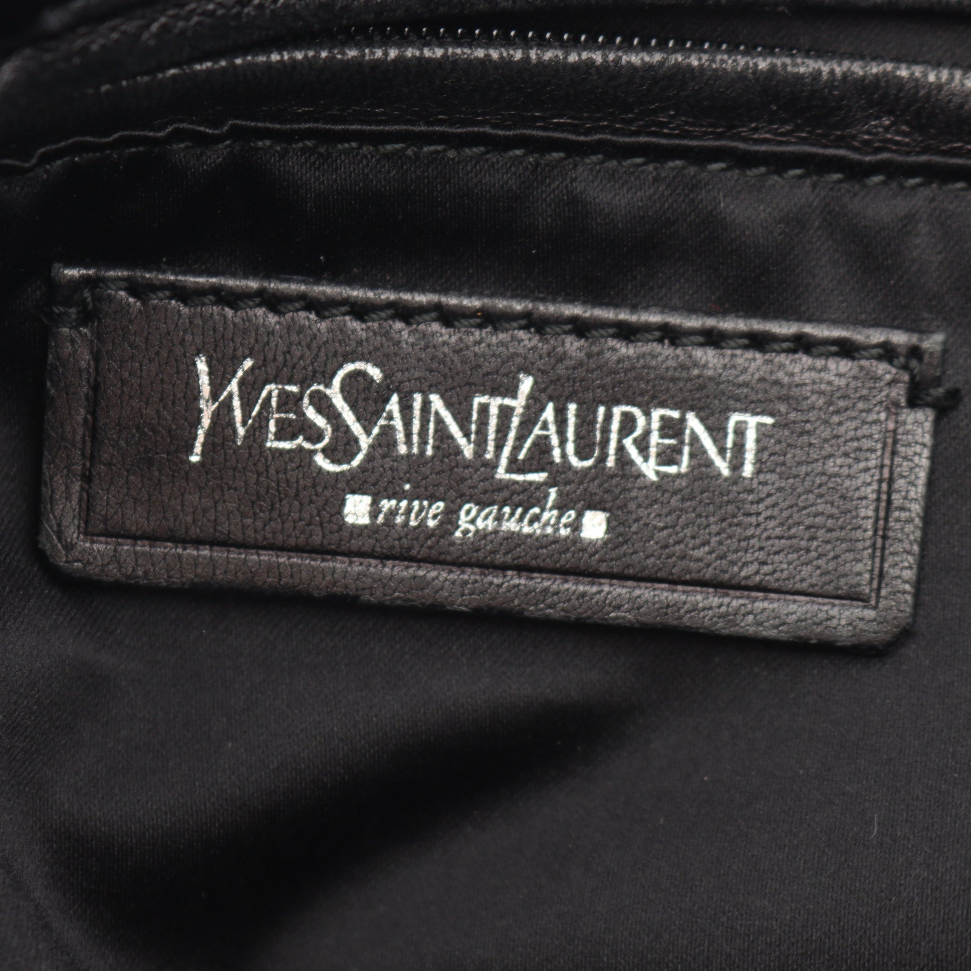 カハラ ハンドバッグ トートバッグ キャンバス レザー ベロア ブラック イヴサンローランリヴゴーシュ バッグ Yves Saint Laurent rive gauche