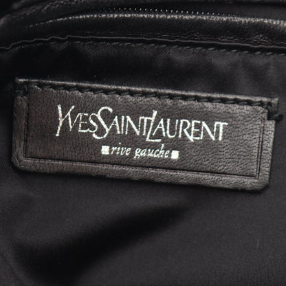 カハラ ハンドバッグ トートバッグ キャンバス レザー ベロア ブラック イヴサンローランリヴゴーシュ バッグ Yves Saint Laurent rive gauche