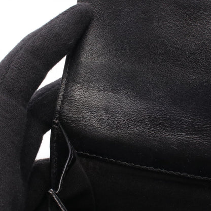 カメリア ココマーク 三つ折り財布 レザー ブラック シルバー金具 シャネル 財布・小物 CHANEL