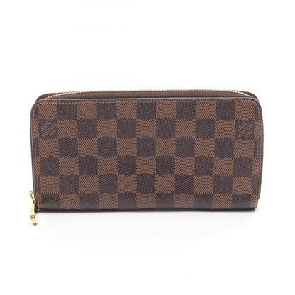 ジッピーウォレット ダミエエベヌ ラウンドファスナー長財布 PVC ブラウン ルイヴィトン 財布・小物 LOUIS VUITTON