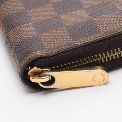 ジッピーウォレット ダミエエベヌ ラウンドファスナー長財布 PVC ブラウン ルイヴィトン 財布・小物 LOUIS VUITTON