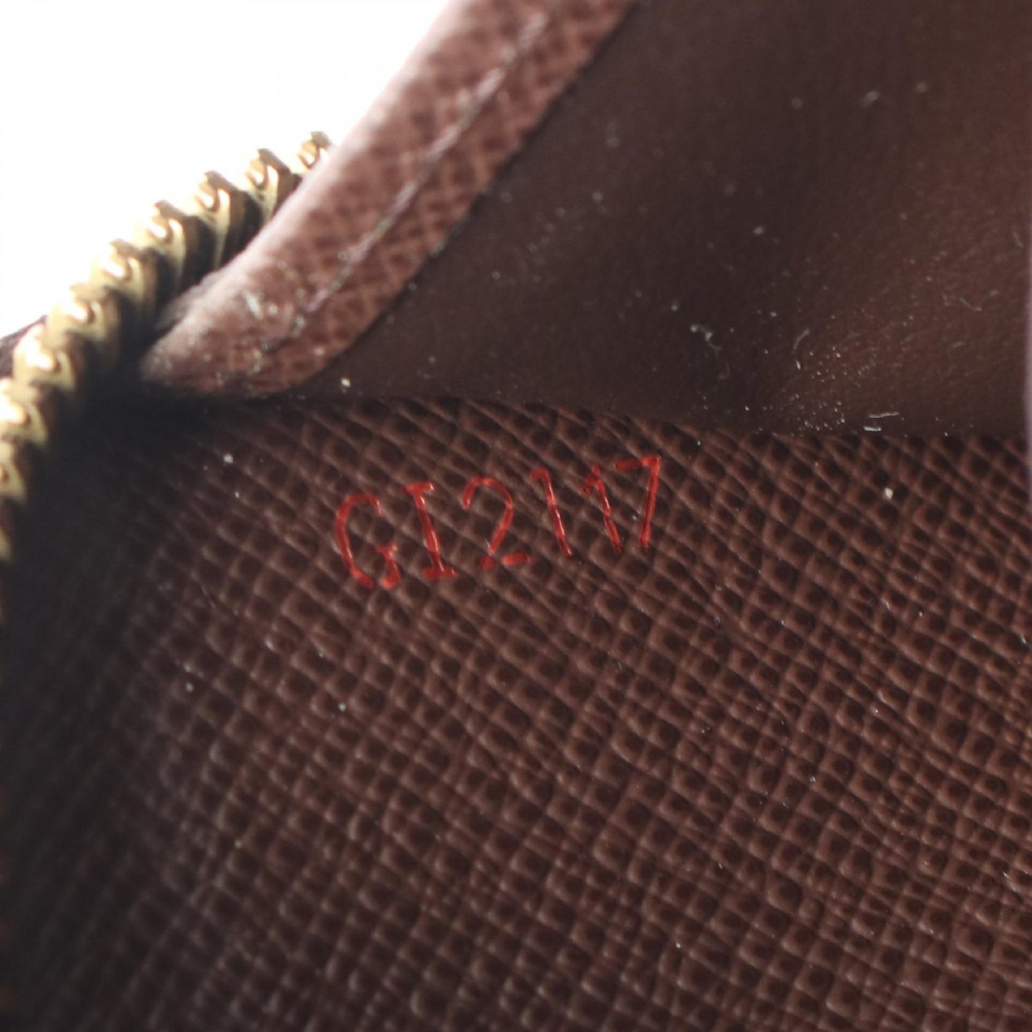 ジッピーウォレット ダミエエベヌ ラウンドファスナー長財布 PVC ブラウン ルイヴィトン 財布・小物 LOUIS VUITTON