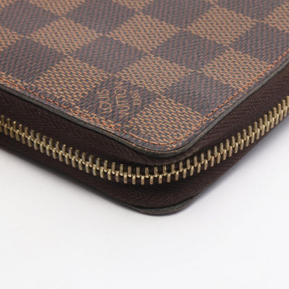 ジッピーウォレット ダミエエベヌ ラウンドファスナー長財布 PVC ブラウン ルイヴィトン 財布・小物 LOUIS VUITTON