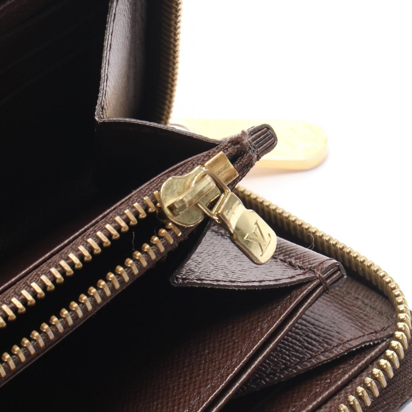 ジッピーウォレット ダミエエベヌ ラウンドファスナー長財布 PVC ブラウン ルイヴィトン 財布・小物 LOUIS VUITTON