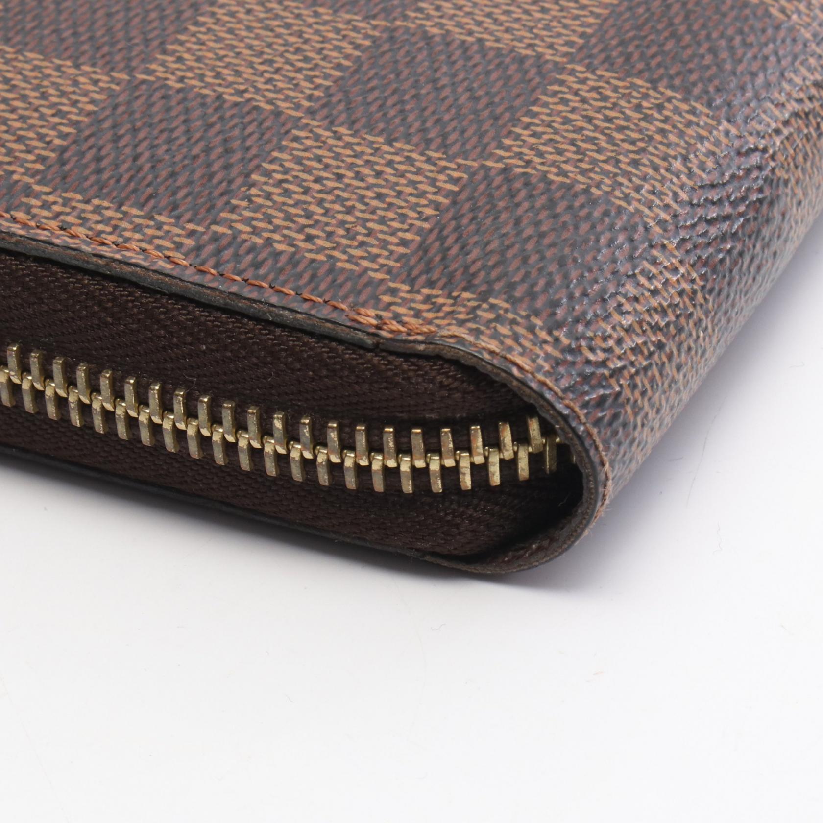LOUIS VUITTON 人気 ダミエ エベヌ ジッピーウォレット 長財布 ジッピーウォレット ダミエエベヌ ラウンドファスナー長財布 PVC