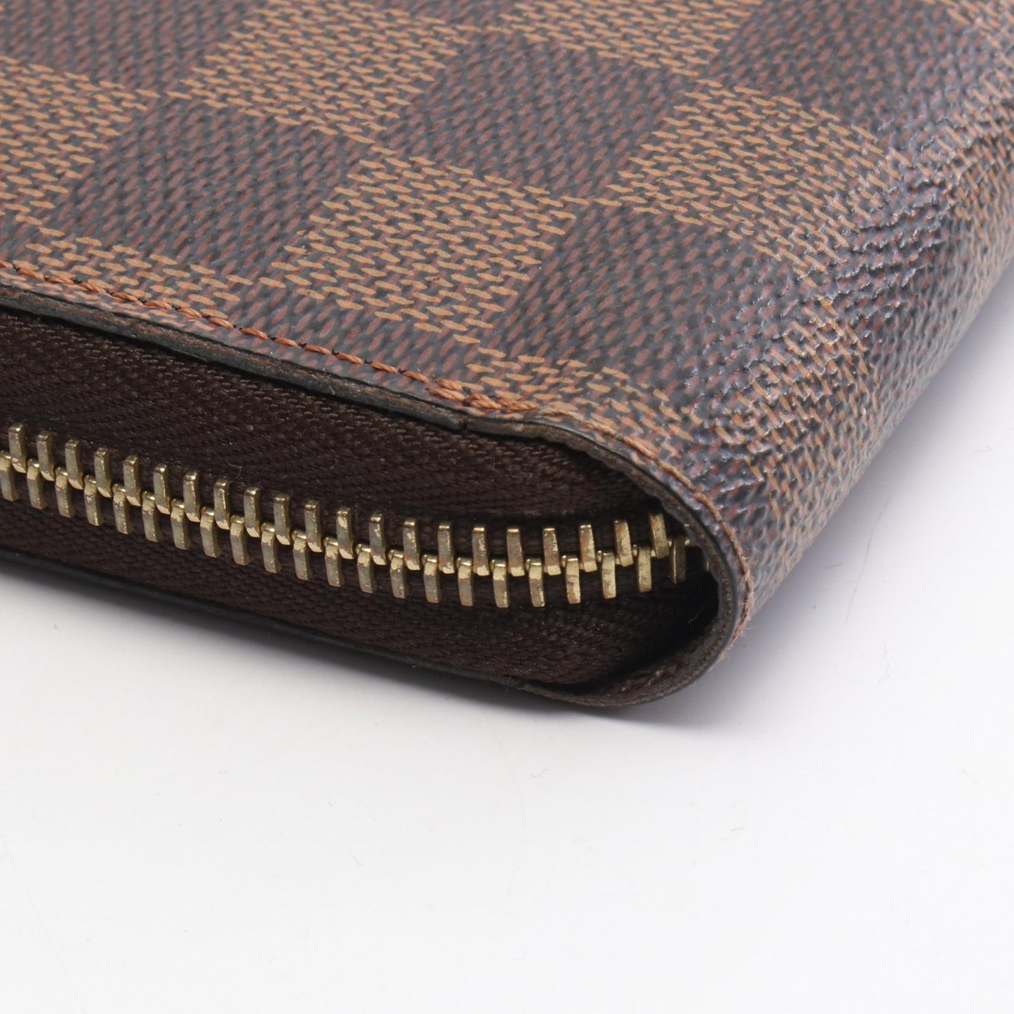 ジッピーウォレット ダミエエベヌ ラウンドファスナー長財布 PVC ブラウン ルイヴィトン 財布・小物 LOUIS VUITTON