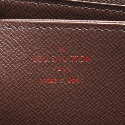 ジッピーウォレット ダミエエベヌ ラウンドファスナー長財布 PVC ブラウン ルイヴィトン 財布・小物 LOUIS VUITTON