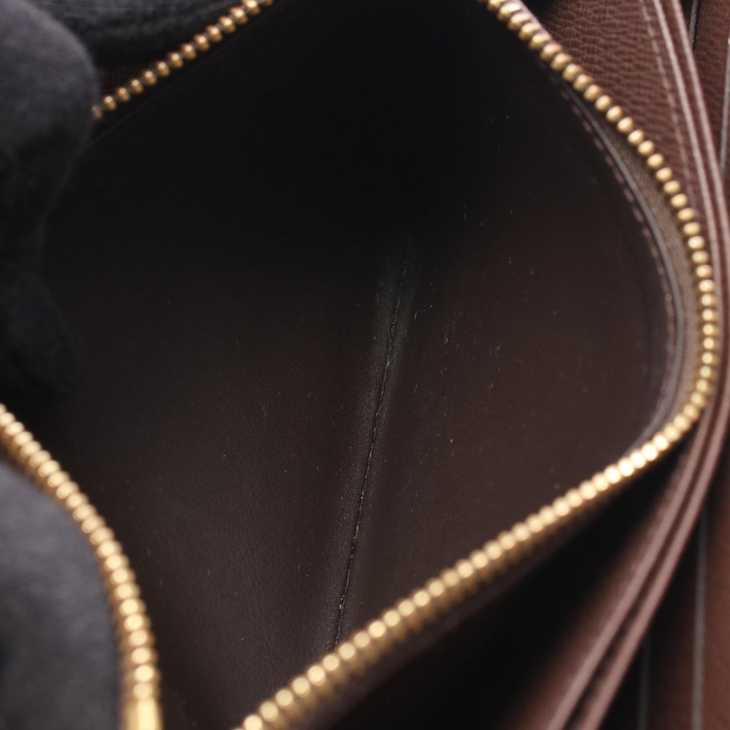 ジッピーウォレット ダミエエベヌ ラウンドファスナー長財布 PVC ブラウン ルイヴィトン 財布・小物 LOUIS VUITTON