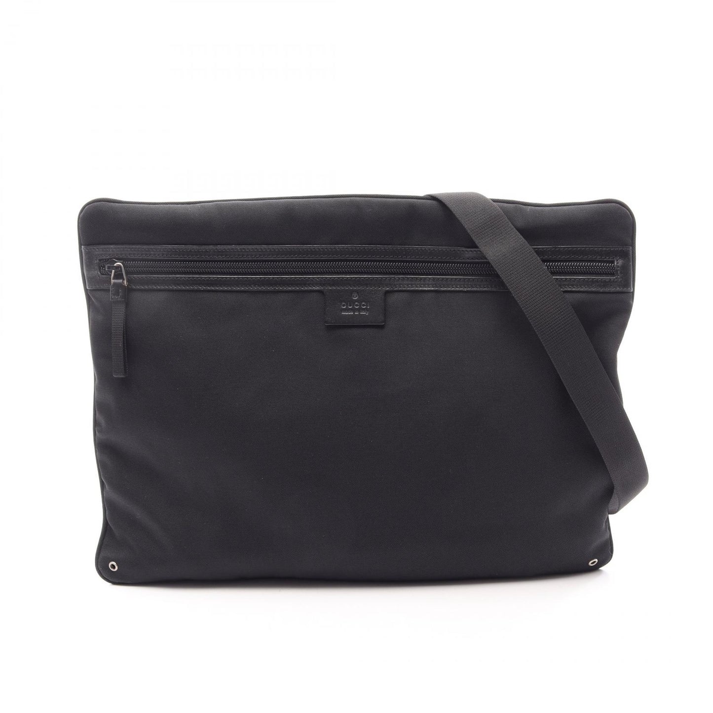 ショルダーバッグ キャンバス レザー ブラック グッチ バッグ GUCCI