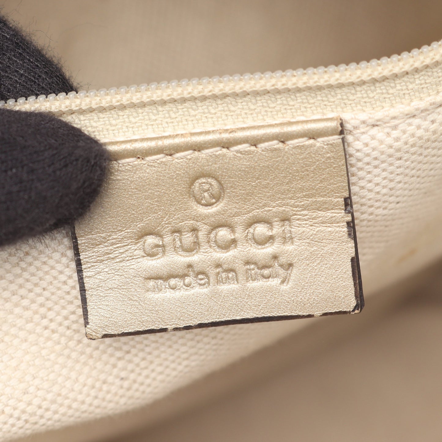 スーキー GGキャンバス 2WAY ハンドバッグ キャンバス レザー ベージュ シャンパンゴールド グッチ バッグ GUCCI