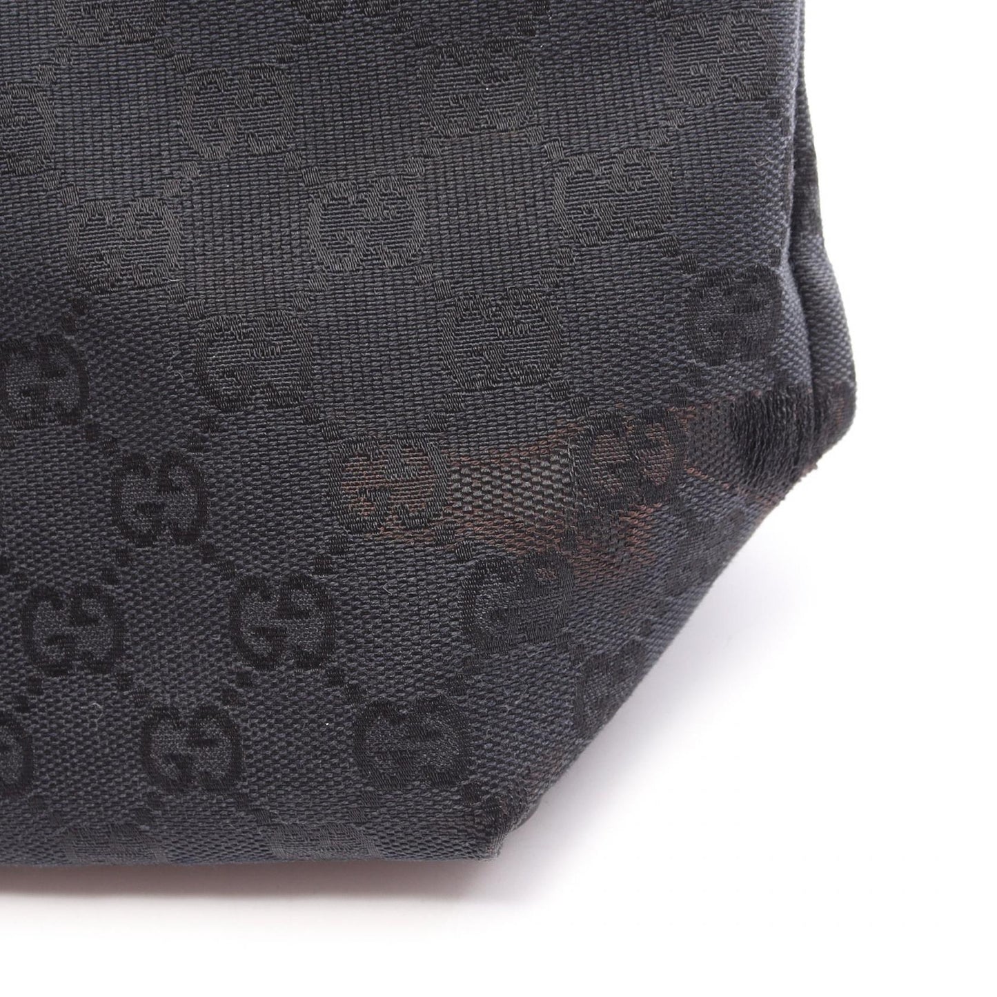 GGキャンバス ハンドバッグ トートバッグ キャンバス レザー ブラック グッチ バッグ GUCCI