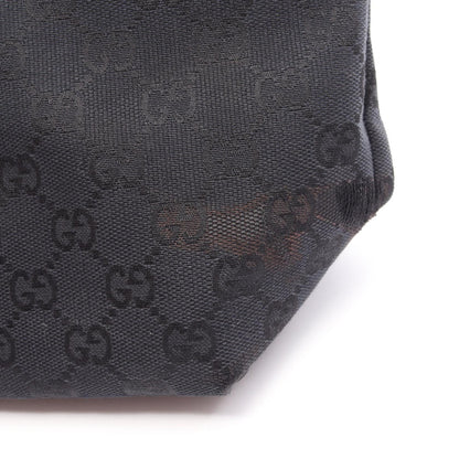 GGキャンバス ハンドバッグ トートバッグ キャンバス レザー ブラック グッチ バッグ GUCCI