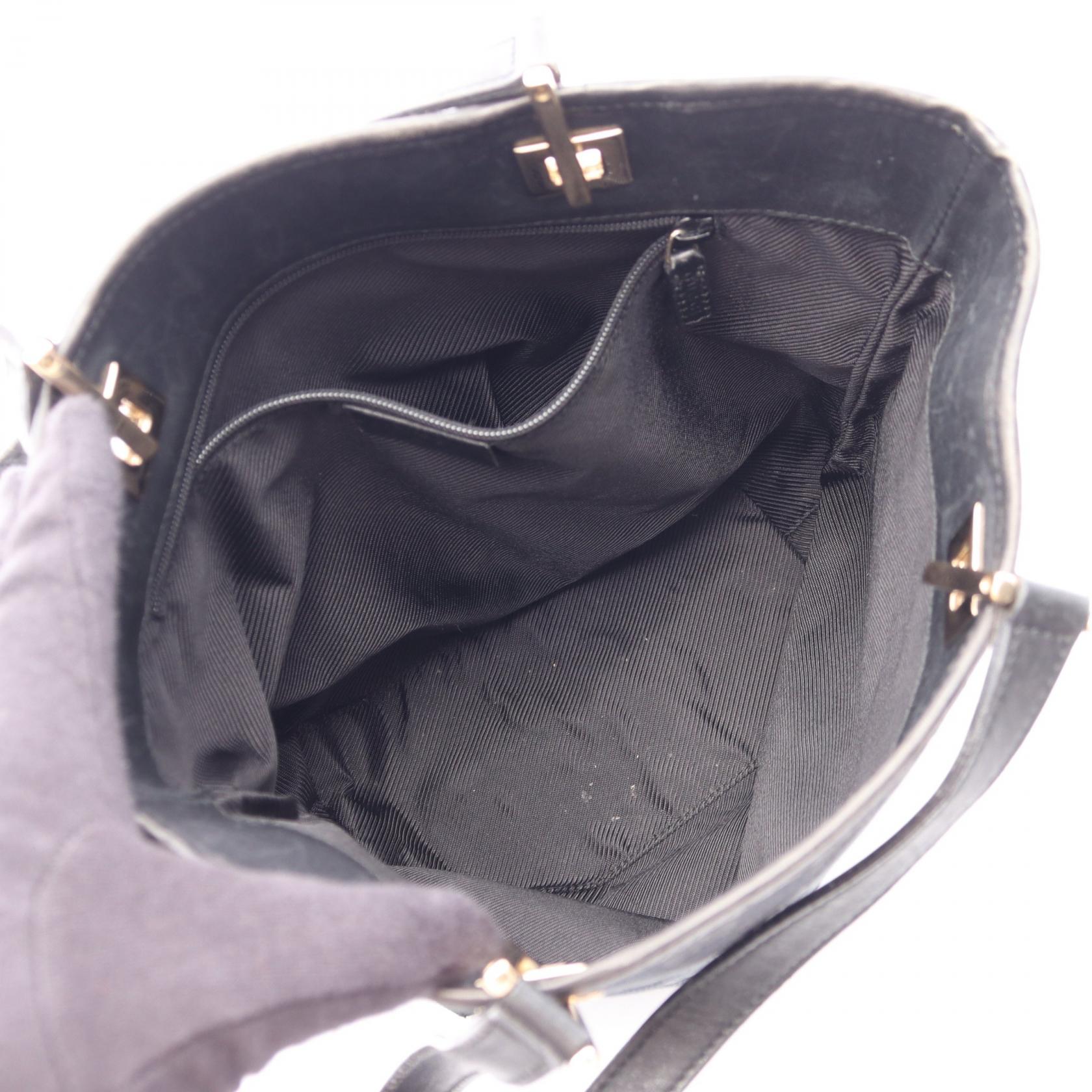 GGキャンバス ハンドバッグ トートバッグ キャンバス レザー ブラック グッチ バッグ GUCCI