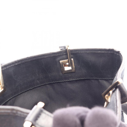 GGキャンバス ハンドバッグ トートバッグ キャンバス レザー ブラック グッチ バッグ GUCCI