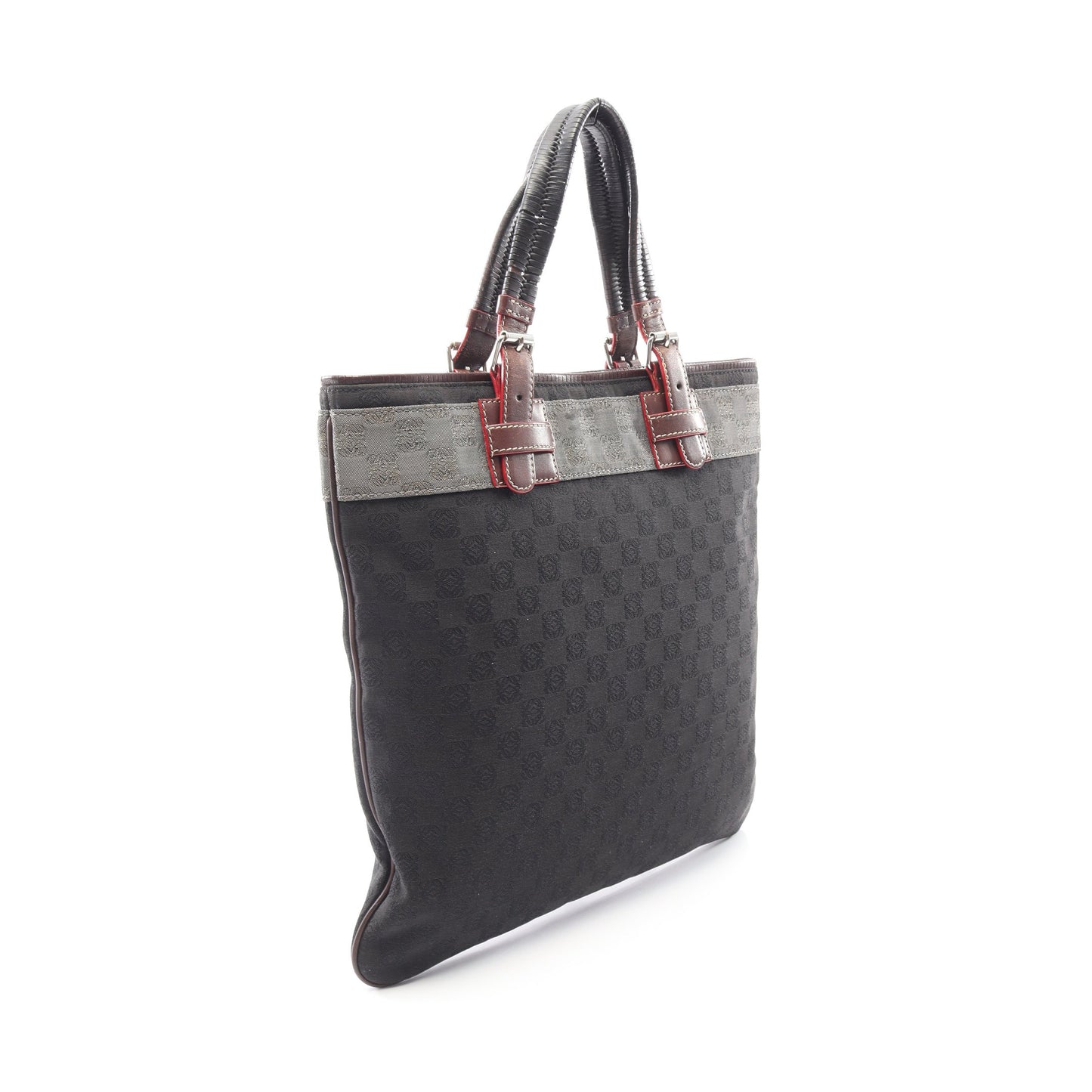 アナグラム ハンドバッグ トートバッグ キャンバス レザー ブラック ブラウン ロエベ バッグ LOEWE