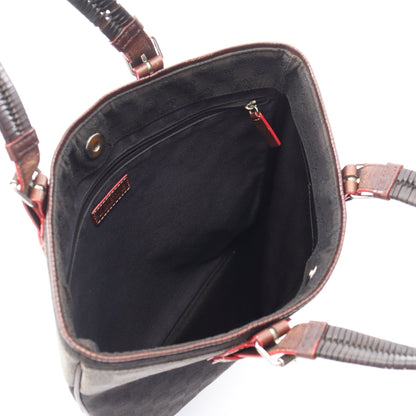 アナグラム ハンドバッグ トートバッグ キャンバス レザー ブラック ブラウン ロエベ バッグ LOEWE