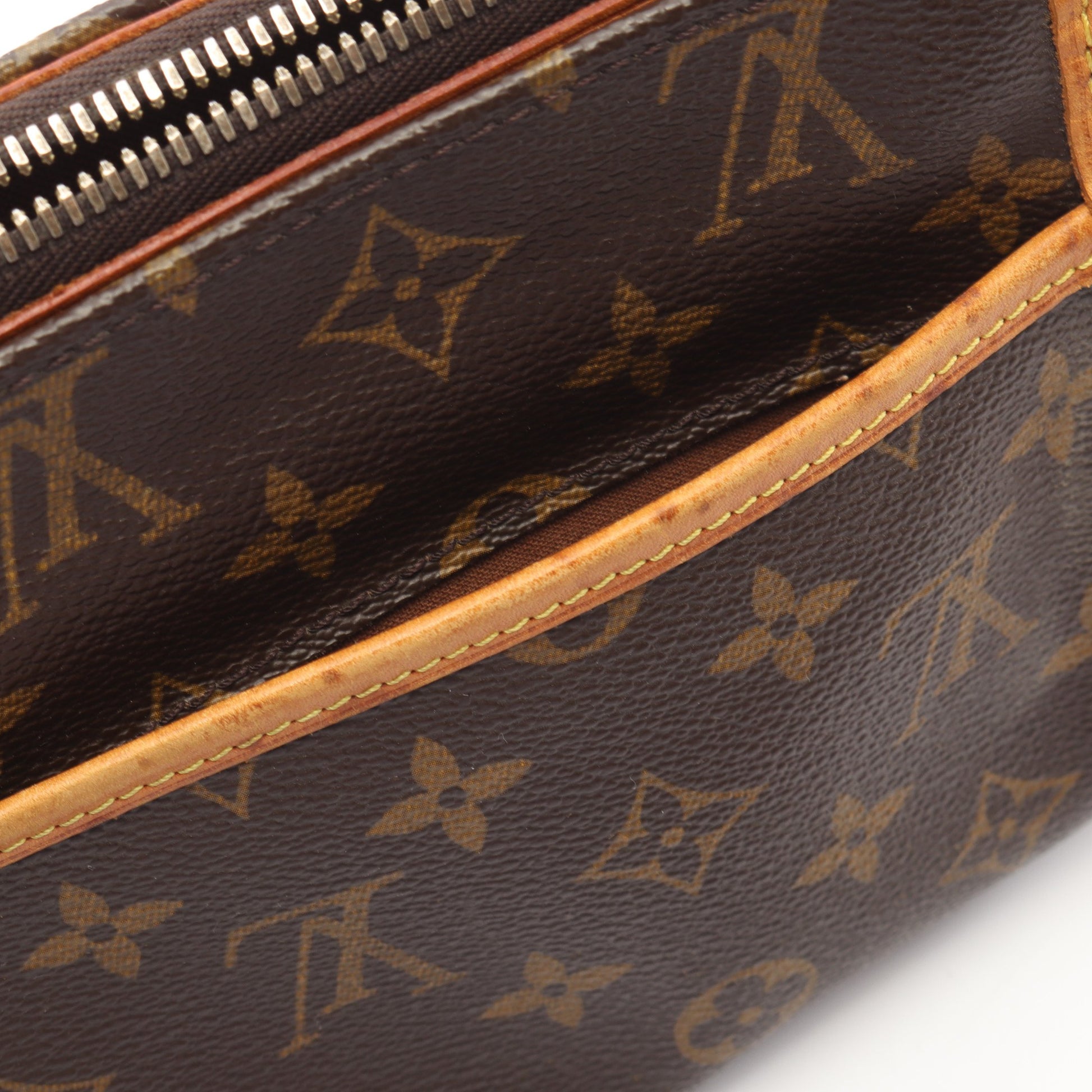 ポパンクール ロン モノグラム ショルダーバッグ PVC レザー ブラウン ルイヴィトン バッグ LOUIS VUITTON