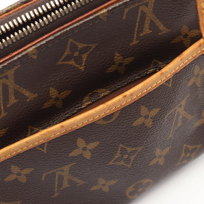 ポパンクール ロン モノグラム ショルダーバッグ PVC レザー ブラウン ルイヴィトン バッグ LOUIS VUITTON