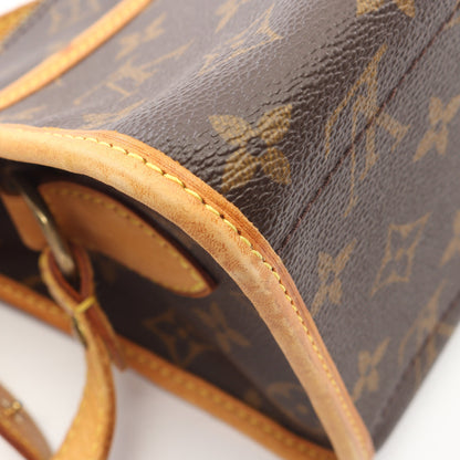 ポパンクール ロン モノグラム ショルダーバッグ PVC レザー ブラウン ルイヴィトン バッグ LOUIS VUITTON
