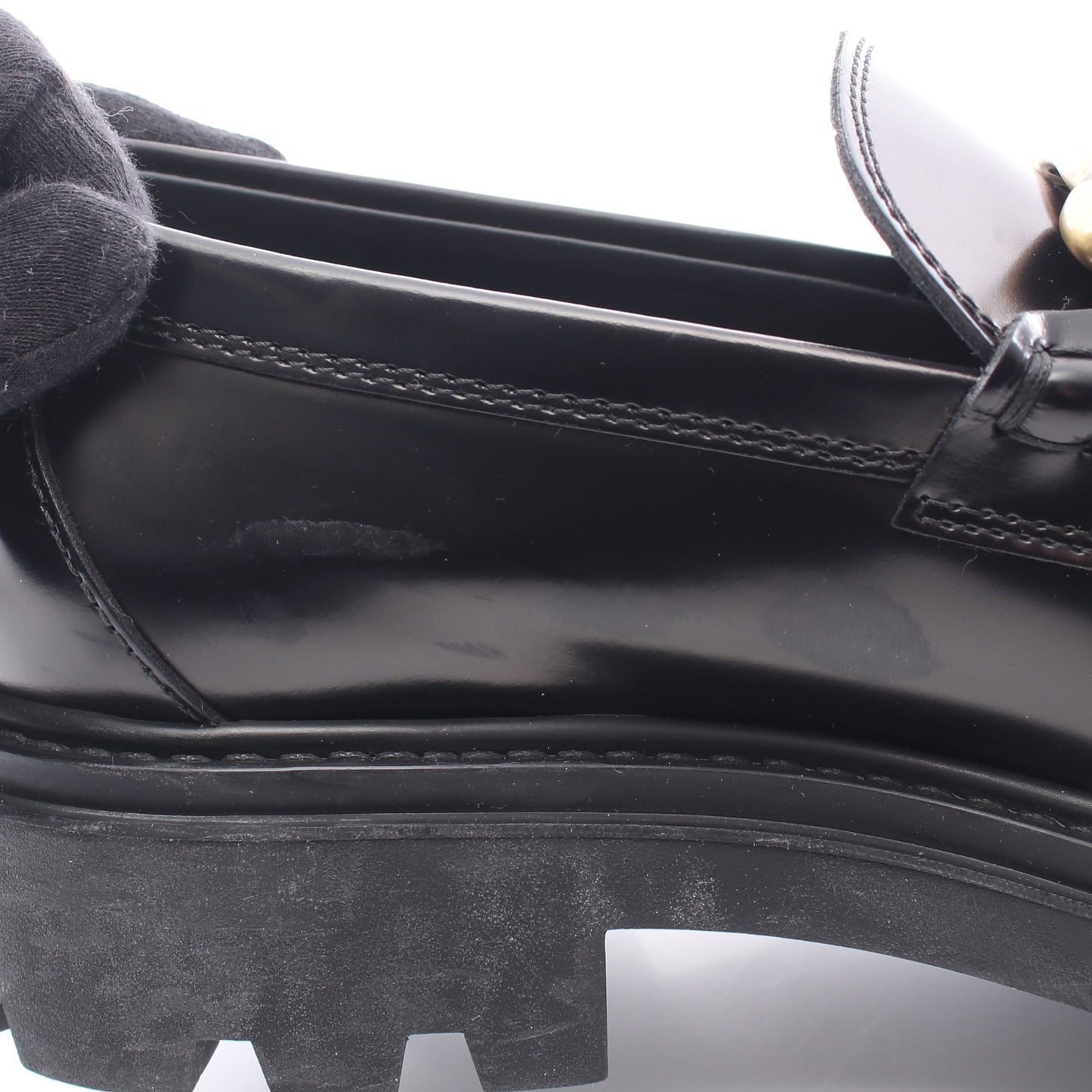KATE ローファー レザー ブラック トッズ シューズ TOD'S