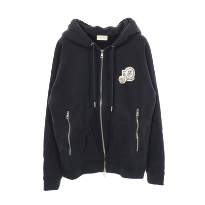ジップアップパーカー コットン ネイビー モンクレール トップス MONCLER