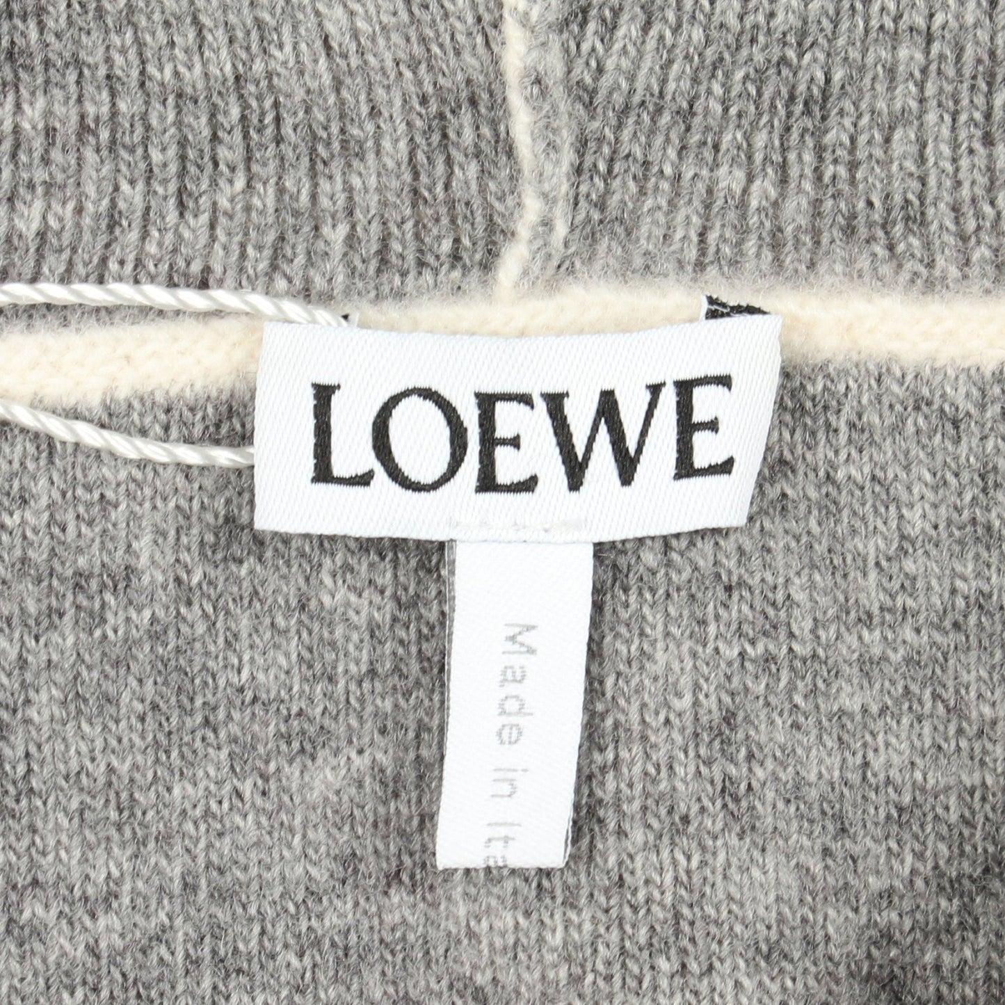 アナグラム ニット プルオーバーパーカー ウール アイボリー ロエベ トップス LOEWE