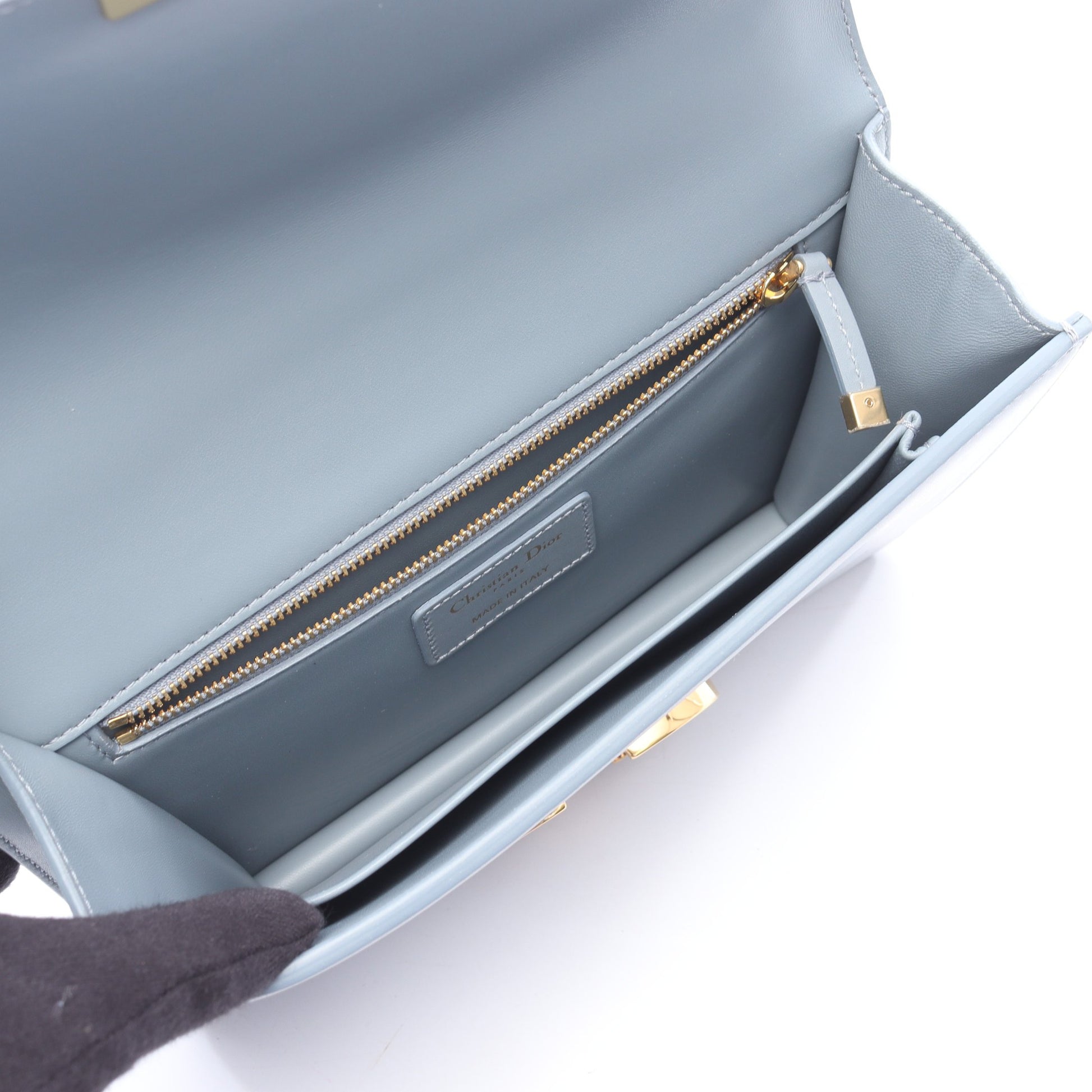 30 MONTAIGNE モンテーニュ ショルダーバッグ レザー ブルーグレー クリスチャンディオール バッグ Christian Dior
