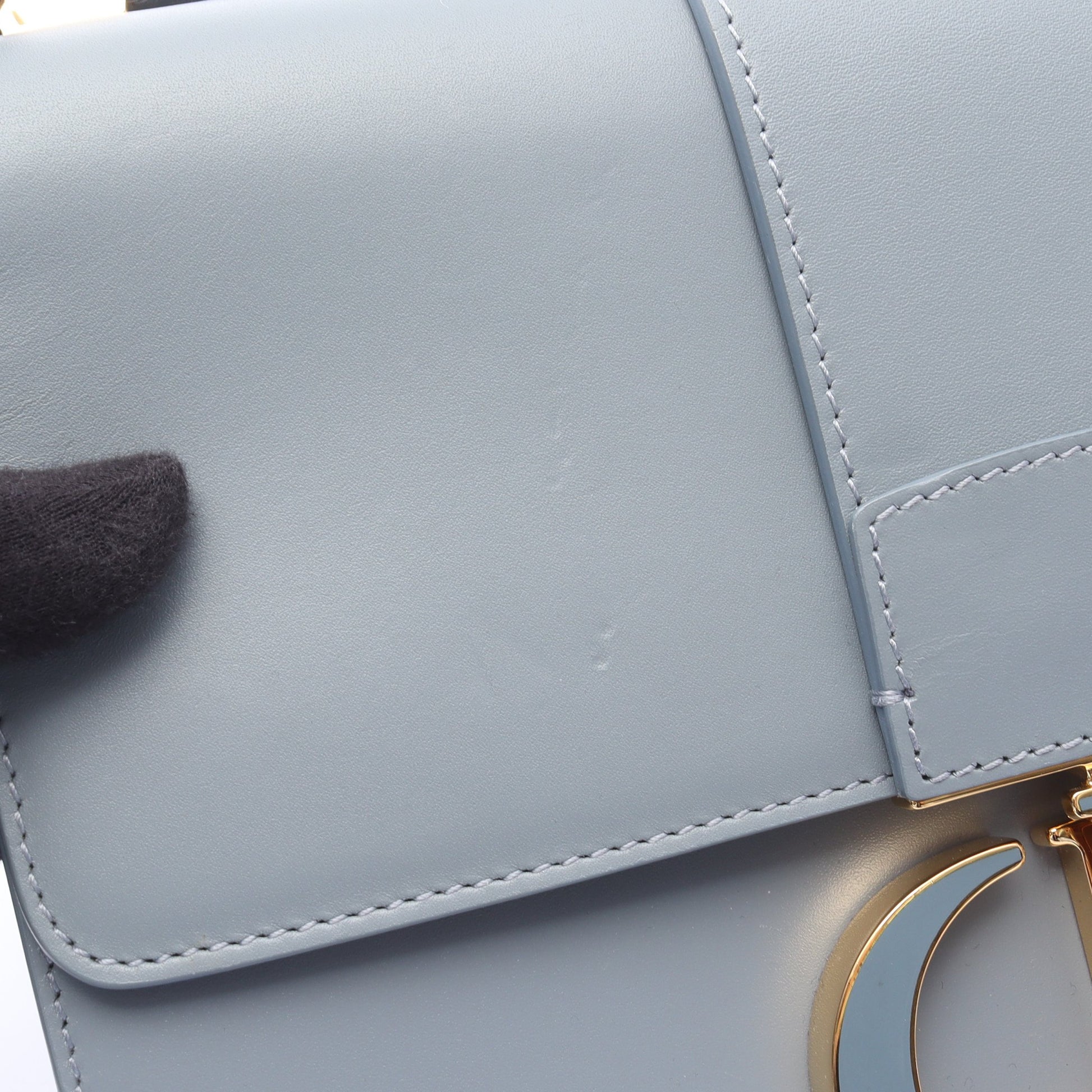 30 MONTAIGNE モンテーニュ ショルダーバッグ レザー ブルーグレー クリスチャンディオール バッグ Christian Dior