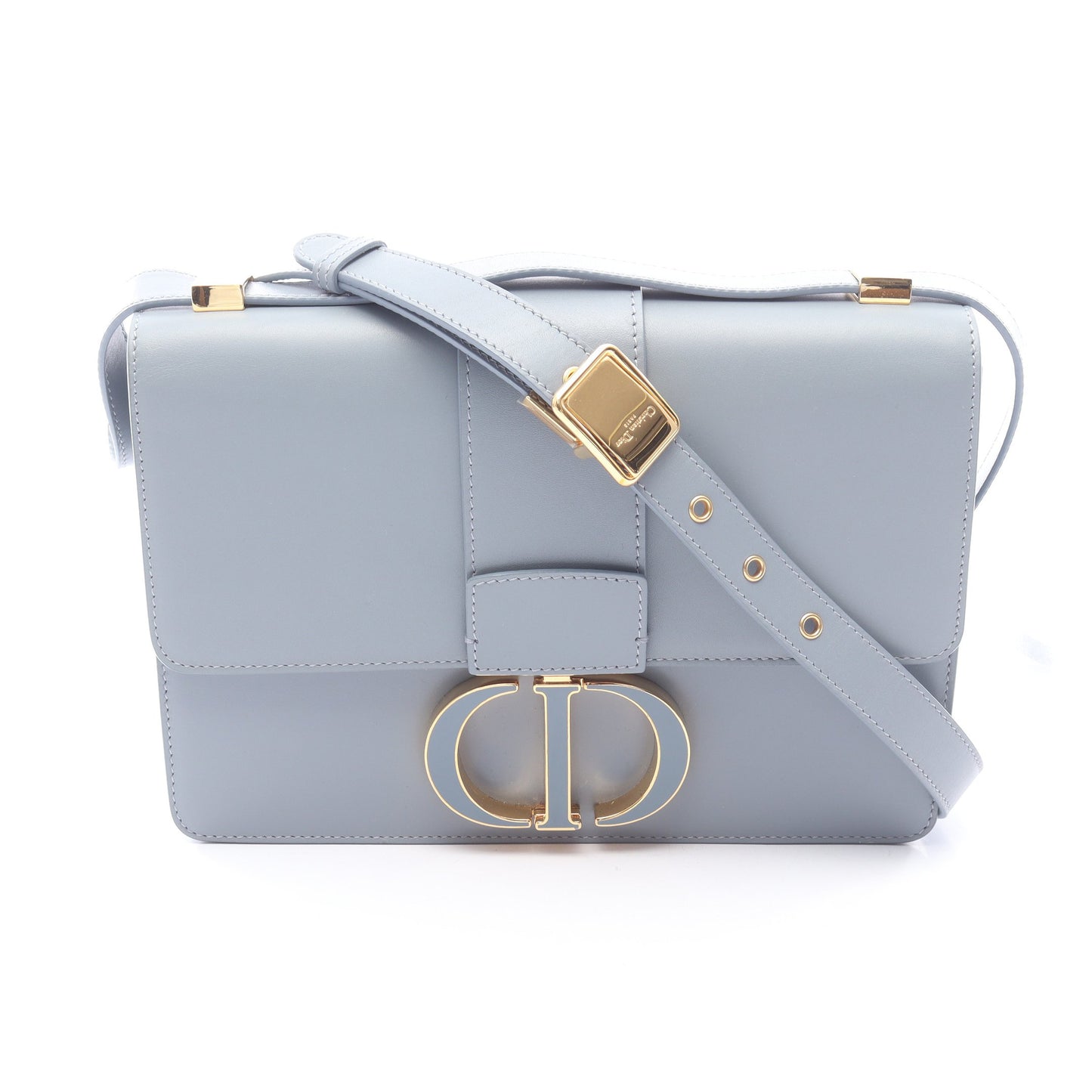 30 MONTAIGNE モンテーニュ ショルダーバッグ レザー ブルーグレー クリスチャンディオール バッグ Christian Dior