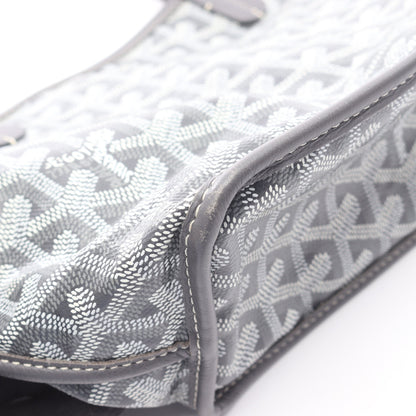 アンジュ ミニポーチ リバーシブル ハンドバッグ トートバッグ コーティングキャンバス レザー グレー ゴヤール バッグ GOYARD