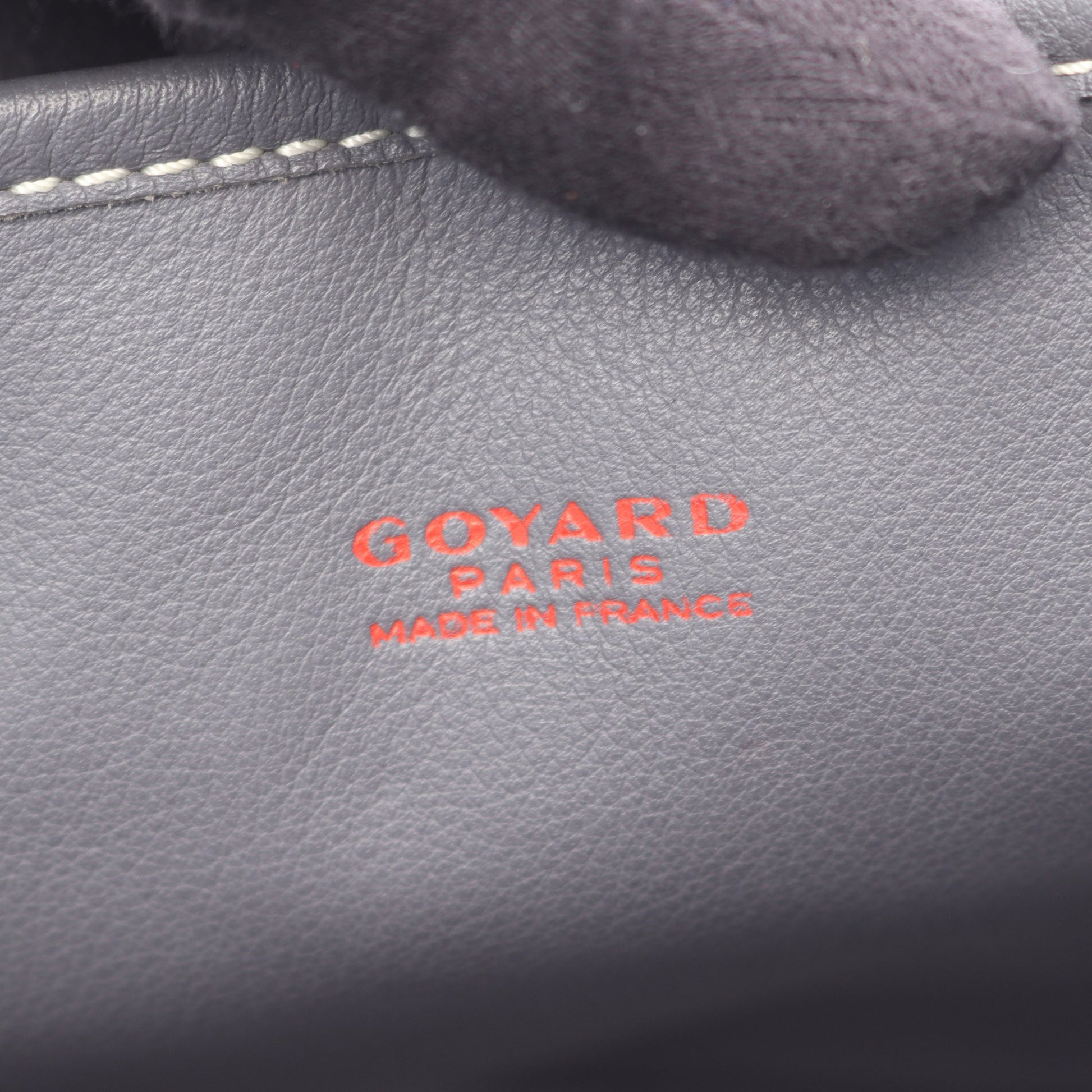 アンジュ ミニポーチ リバーシブル ハンドバッグ トートバッグ コーティングキャンバス レザー グレー ゴヤール バッグ GOYARD