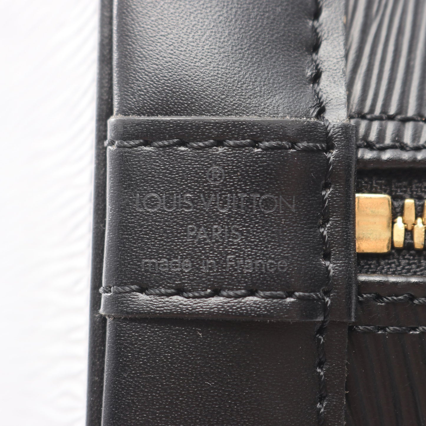 アルマ エピ ノワール ハンドバッグ レザー ブラック ルイヴィトン バッグ LOUIS VUITTON