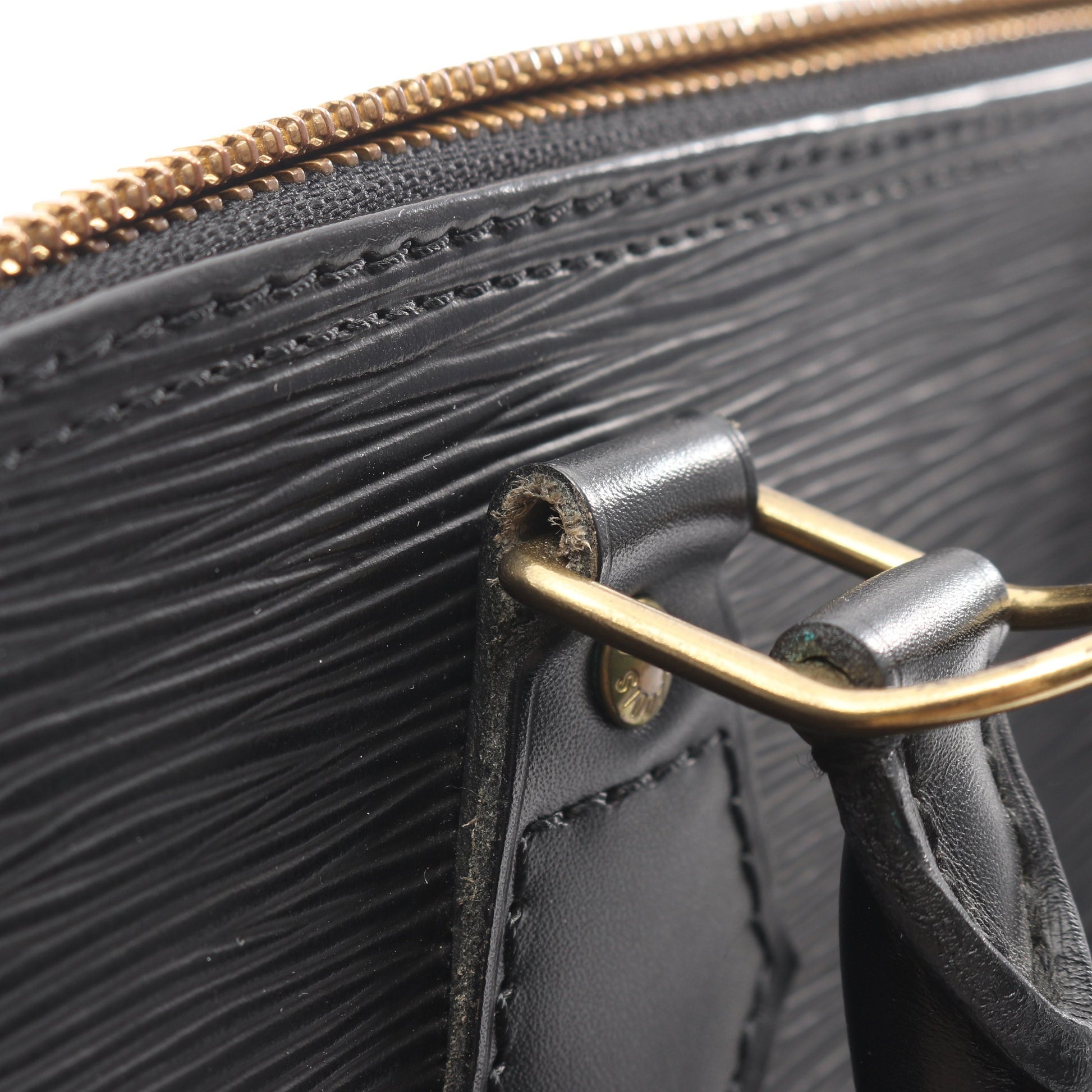 アルマ エピ ノワール ハンドバッグ レザー ブラック ルイヴィトン バッグ LOUIS VUITTON