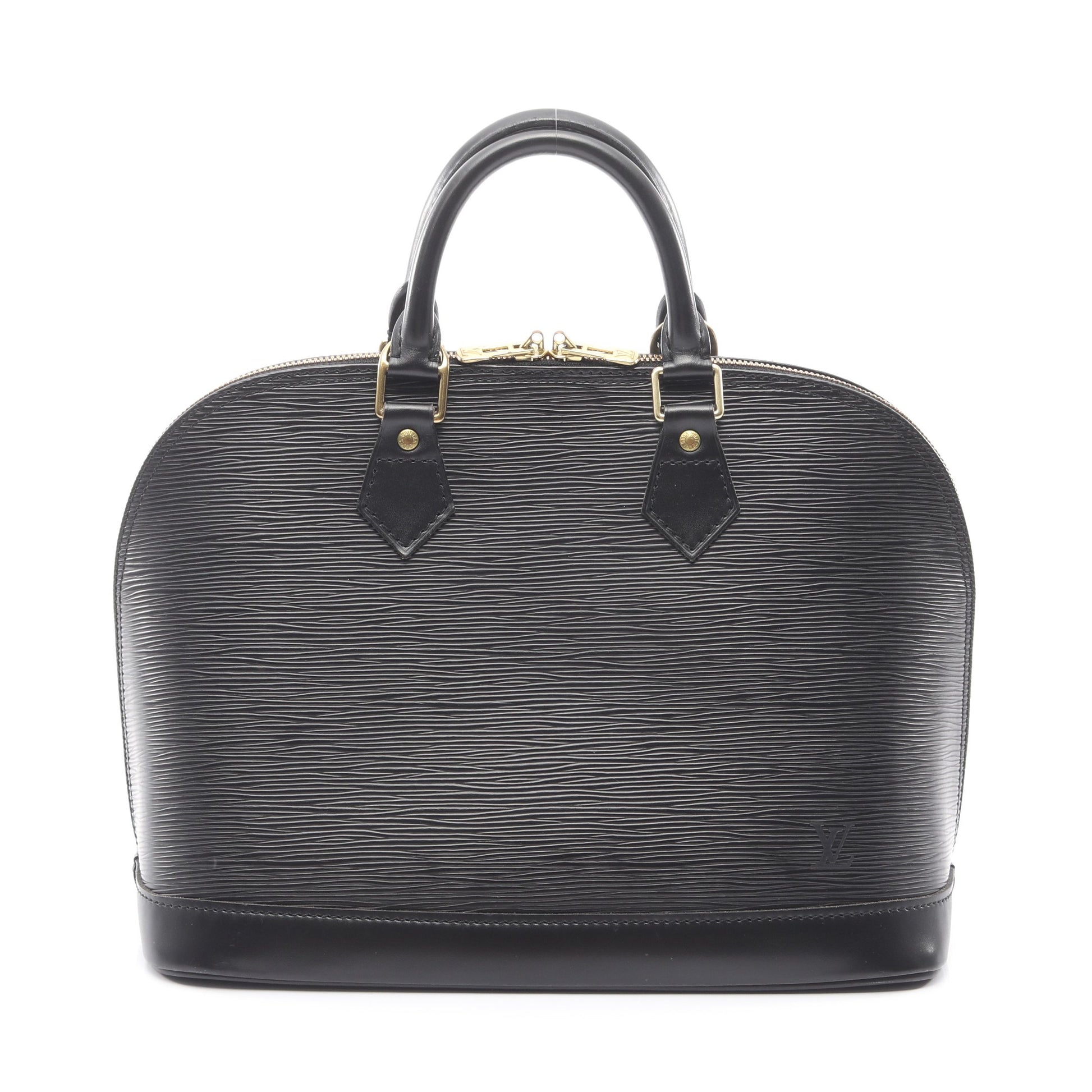アルマ エピ ノワール ハンドバッグ レザー ブラック ルイヴィトン バッグ LOUIS VUITTON