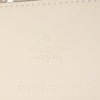 ダイヤモンド カットアウト スモール 2WAY ハンドバッグ レザー オフホワイト グッチ バッグ GUCCI