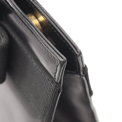 ヴァラリボン 2WAY ハンドバッグ レザー ブラック サルヴァトーレフェラガモ バッグ Salvatore Ferragamo