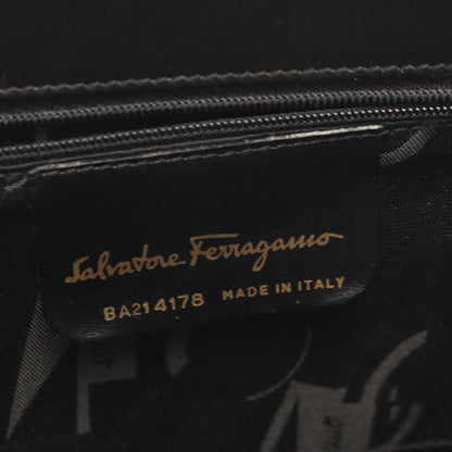 ヴァラリボン 2WAY ハンドバッグ レザー ブラック サルヴァトーレフェラガモ バッグ Salvatore Ferragamo