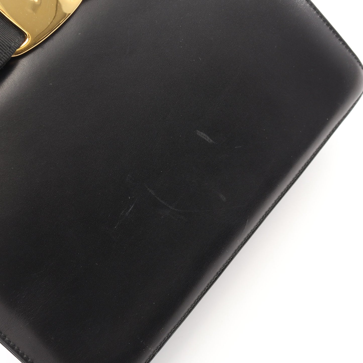 ヴァラリボン 2WAY ハンドバッグ レザー ブラック サルヴァトーレフェラガモ バッグ Salvatore Ferragamo