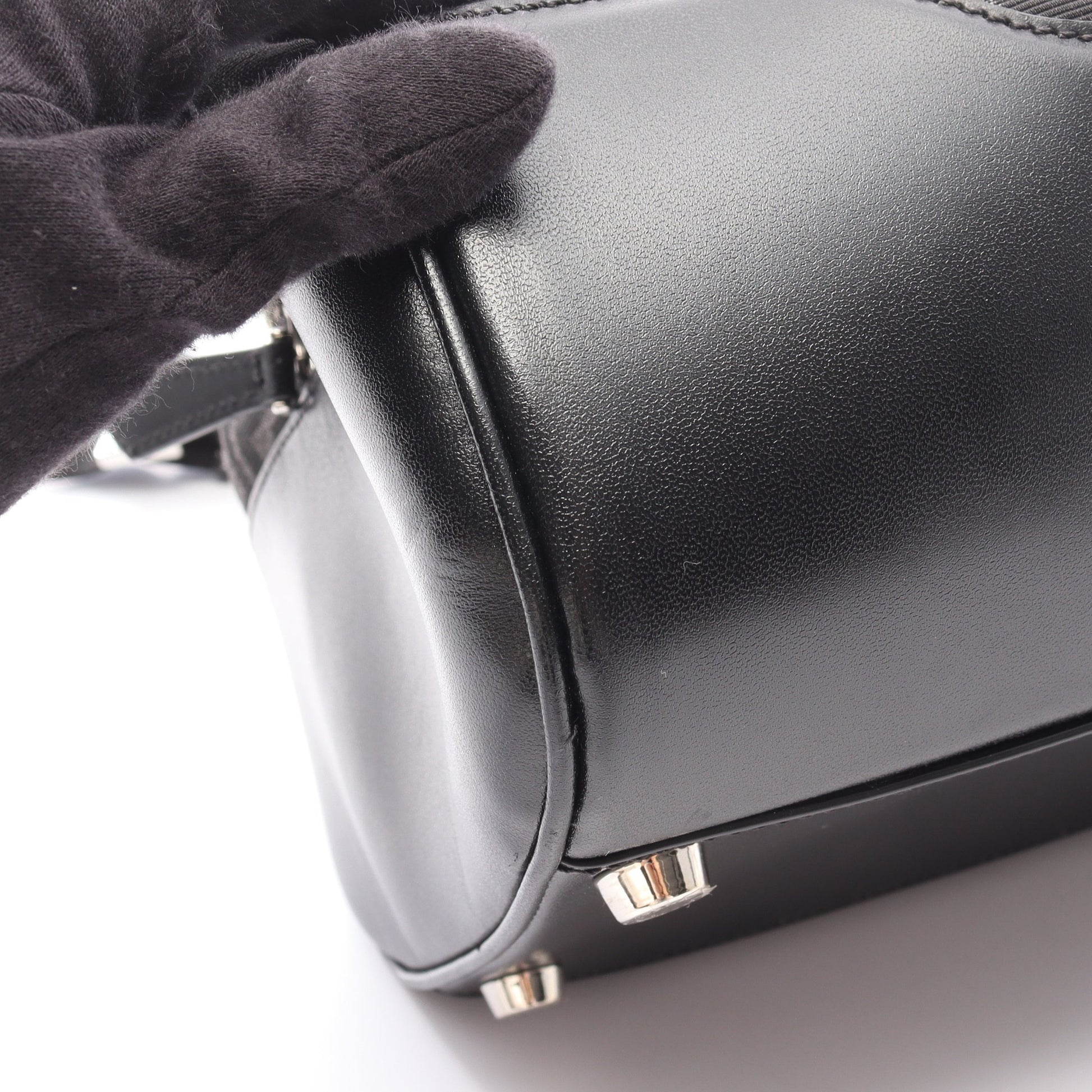 FFジャガード ダッフルバッグ 2WAY ボストンバッグ キャンバス レザー ダークグレー ブラック フェンディ バッグ FENDI
