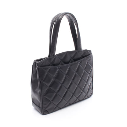 マトラッセ ターンロック ハンドバッグ トートバッグ ラムスキン ダークネイビー ゴールド金具 シャネル バッグ CHANEL