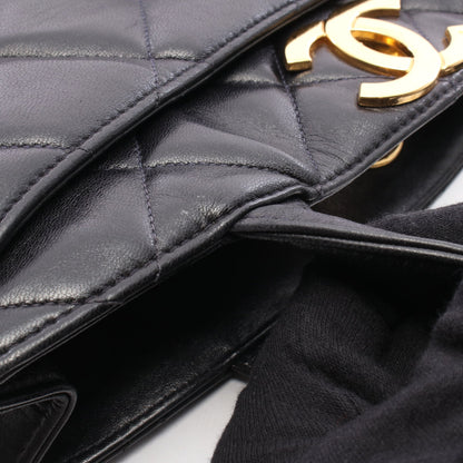 マトラッセ ターンロック ハンドバッグ トートバッグ ラムスキン ダークネイビー ゴールド金具 シャネル バッグ CHANEL