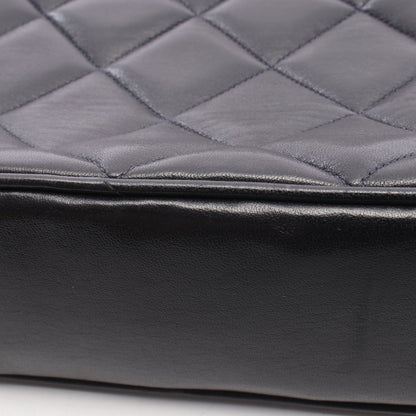 マトラッセ ターンロック ハンドバッグ トートバッグ ラムスキン ダークネイビー ゴールド金具 シャネル バッグ CHANEL